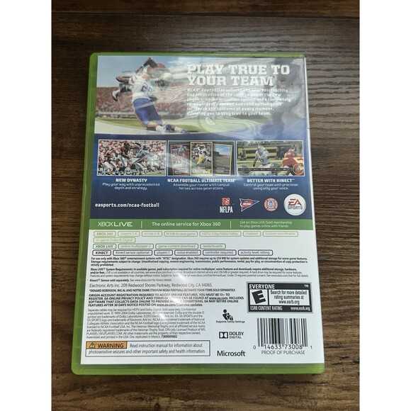 NCAA Football 14 (Xbox 360, 2013) Tested Works No Manual - Picture 8 of 9